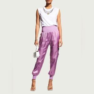 Cinq a Sept Tous Les Jours Giles Satin Jogger Pants